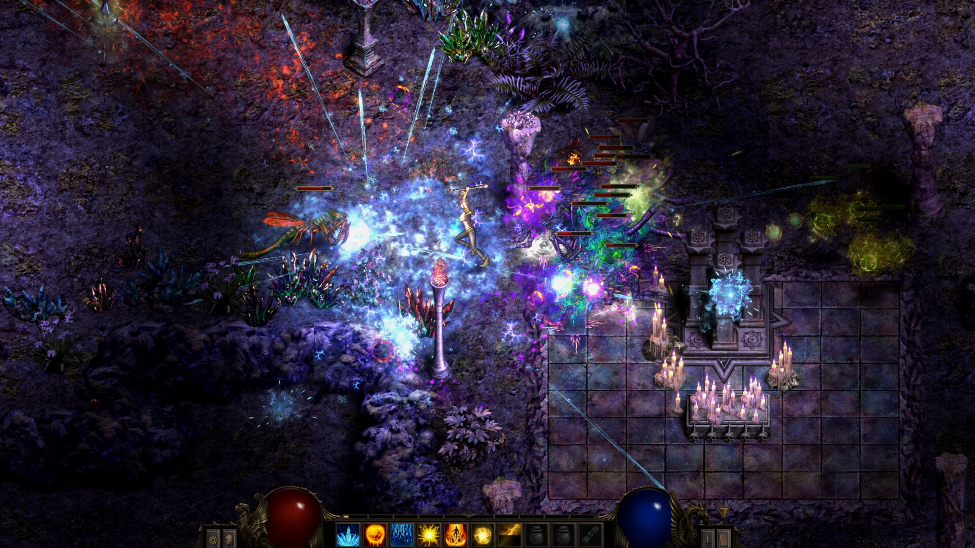 Dungeon floor one: stone halls, torches, and what should not be there